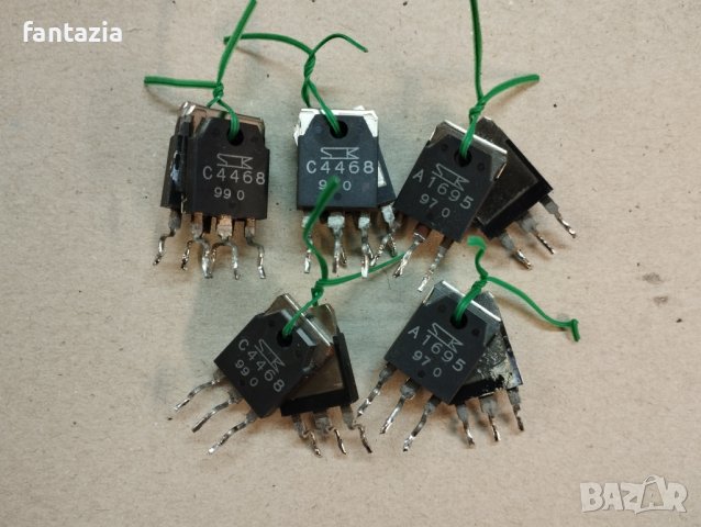 Продавам транзистори  2SA1695 2SC4468 SANKEN 1695 4468, снимка 1 - Други - 36225684