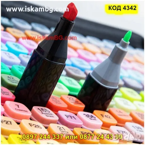 Комплект маркери за рисуване, 60 броя - КОД 4342, снимка 6 - Рисуване и оцветяване - 49151040