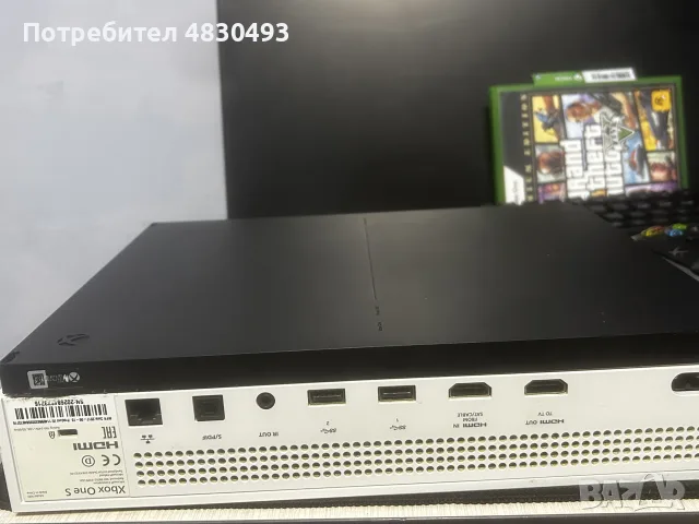 xbox one s със монитор мишка и клавиатура с gta5 и два конторлера, снимка 5 - Аксесоари - 55753023