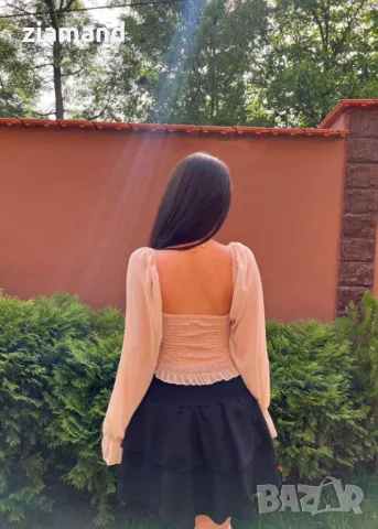  дамска блуза с ефирни ръкави, снимка 6 - Блузи с дълъг ръкав и пуловери - 48024952