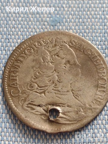 Сребърна монета 6 кройцера 1732г. Карл шести Прага Бохемия 13654, снимка 4 - Нумизматика и бонистика - 42915260