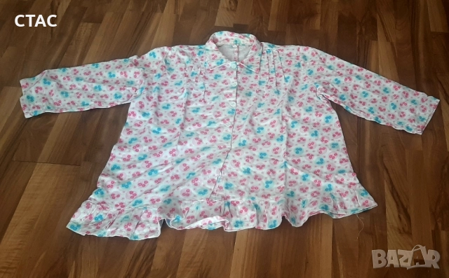 Нова сатенена блуза  и бархетено горнище-пижама/, снимка 2 - Потници - 51242618