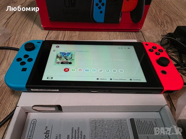 Конзола Nintendo switch + калъф, снимка 4 - Nintendo конзоли - 54295789