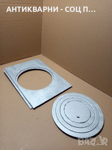 Стара Чугунена Плоча За Стара Печка Барбекю Барбекюта. , снимка 3 - Антикварни и старинни предмети - 52092391