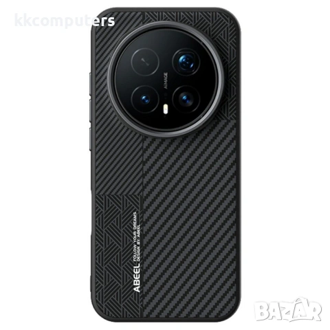 Магнитен калъф ABEEL за Honor Magic8 Pro 5G - PC+TPU+Алуминий+PU Кожа, Тънък, Вкл. Протектор - 2 Цвя, снимка 3 - Калъфи, кейсове - 53280784