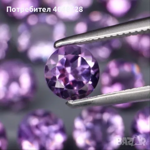 Естествени Аметисти - 7.77ct- 17бр. Боливия, снимка 3 - Други - 47310223