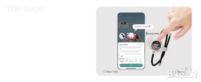 TOTWOO гривни за влюбени- Дизайнерска серия, снимка 3 - Смарт гривни - 48508339