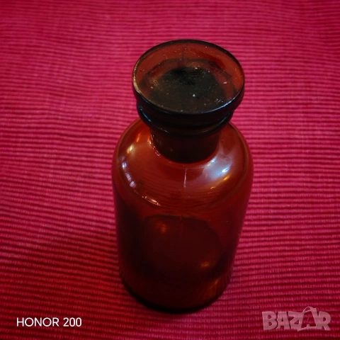 Старо аптекарско шише от цветно стъкло. , снимка 2 - Антикварни и старинни предмети - 53943653