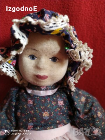 Стара ръчно изработена кукла момиче за колекционери но и за игра, снимка 6 - Колекции - 29699271