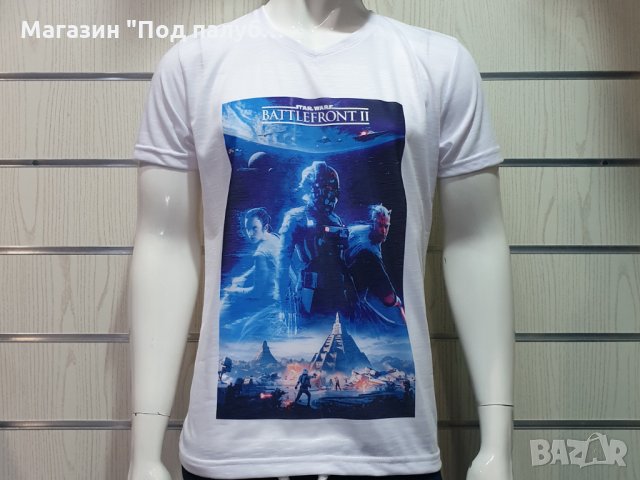 Нова мъжка тениска с трансферен печат STAR WARS (Междузвездни войни) - Battlefront II, снимка 3 - Тениски - 29855361
