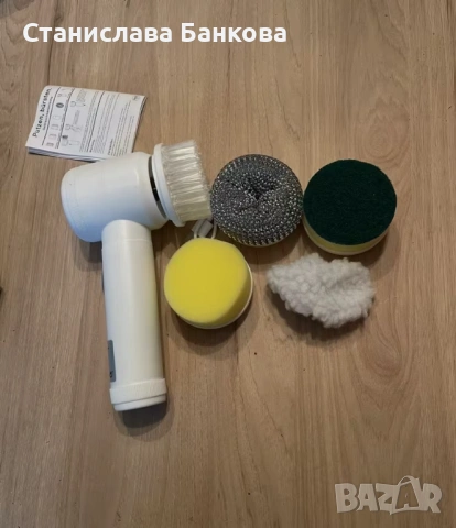 Мощна Електрическа Четка за Почистване 5-в-1 / Акумулаторна, за Баня и Кухня, снимка 2 - Мопове, кофи, четки и метли - 53153224