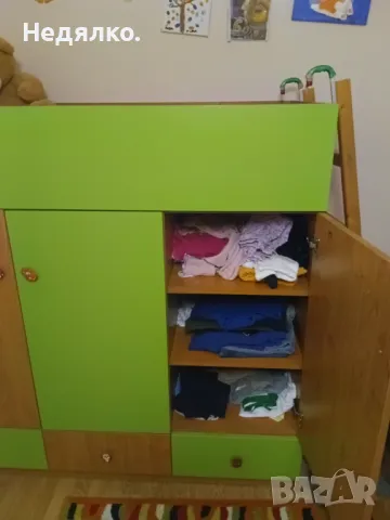 Детско легло гардероб , снимка 2 - Мебели за детската стая - 48643625