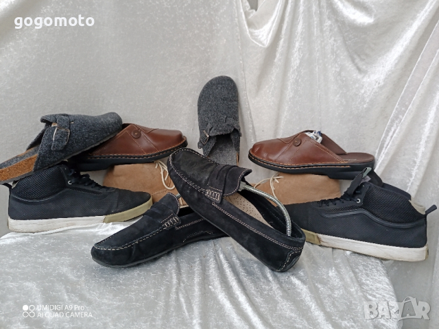мъжки мокасини BATA® original, 41 - 42, естествена кожа, естествен велур , снимка 3 - Мокасини - 44581520
