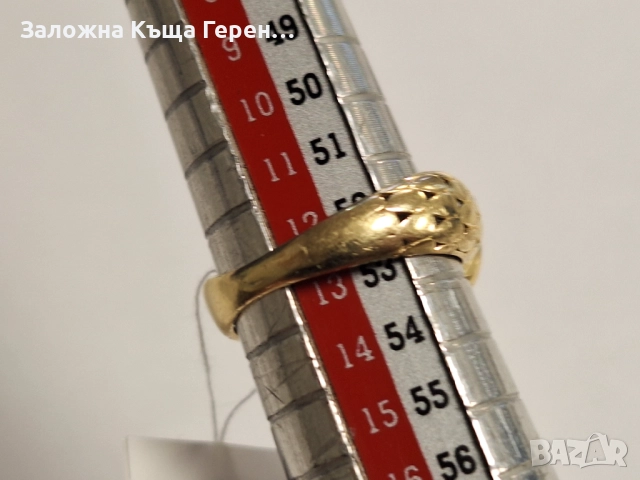 Златен пръстен 2,8гр, снимка 4 - Пръстени - 52687974