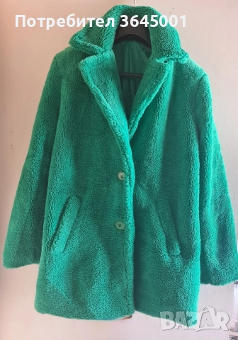 Топло и меко зимно палто от изкуствен каракул. Размер S/M , снимка 2 - Палта, манта - 52630817