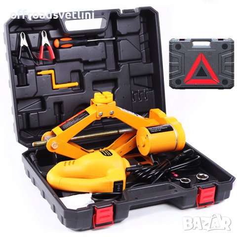 Електрически крик с гайковерт 12V