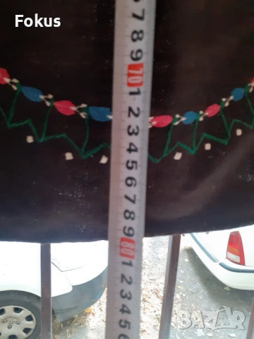 Автентична стара голяма вълнена бродирана престилка за носия, снимка 4 - Антикварни и старинни предмети - 53295174