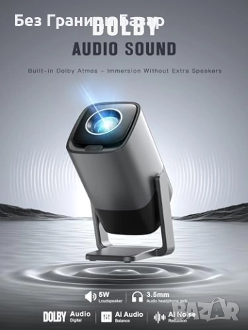 Нов Смарт проектор Netflix 1080P WiFi Bluetooth Dolby звук домашно кино, снимка 5 - Плейъри, домашно кино, прожектори - 51592946