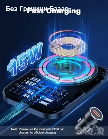 Ново MagSafe зарядно с мощен магнит, бързо 15W зареждане, регулируема стойка, снимка 7 - Друга електроника - 48522187