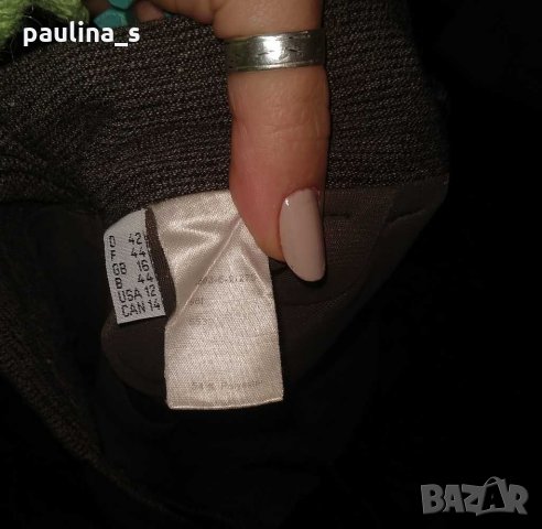 Два броя / Офис миди пола с хастар, с вълна и висока талия / за офис , снимка 8 - Поли - 31157231