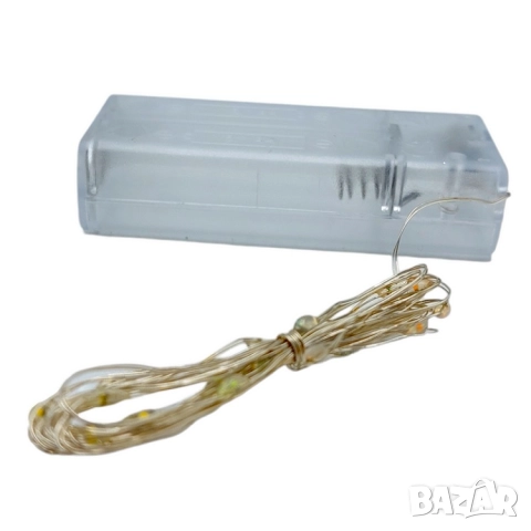 Бяла изкуствена коледна елха 120 см + подарък LED лента 7м, снимка 3 - Декорация за дома - 52480803