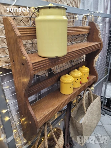 голам дървен стелаж, етажерка, снимка 2 - Етажерки - 50642299