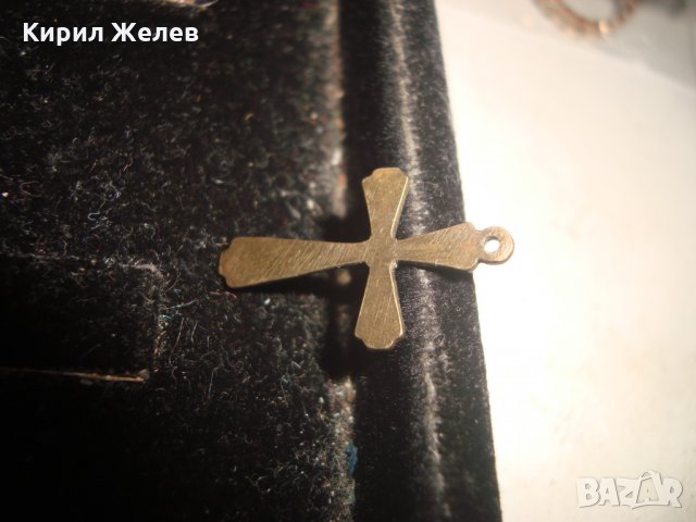 СТАРО БРОНЗОВО КРЪСТЧЕ 20975, снимка 5 - Колиета, медальони, синджири - 32175808