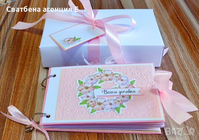 Албум за снимки с подаръчна кутия и таг за пожелание , снимка 3 - Подаръци за кръщене - 38374533