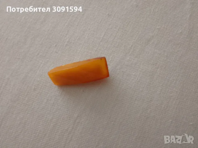 Стара позлатена руска брошка с кехлибар, снимка 2 - Антикварни и старинни предмети - 48691329