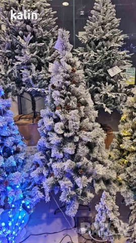 Скандинавска елха 3D+2D + шишарки LUX - kvm метална стойка Много гъста