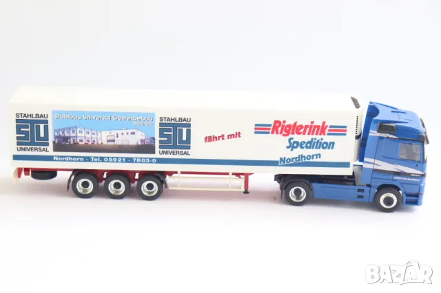 HERPA 1:87 H0 MERCEDES ACTROS КАМИОН TIR МОДЕЛ KОЛИЧКА, снимка 5 - Колекции - 50044689