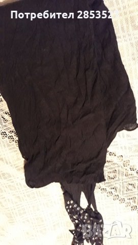 Дамски черен шал с капсули, снимка 5 - Шалове - 32063221