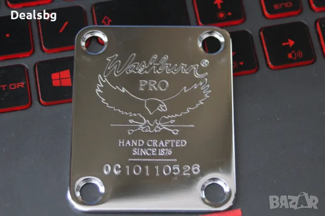 Некплейт плочка за гриф, джоинплейт Washburn