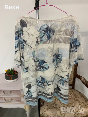 Красива елегантна тениска в размер XL, снимка 10 - Тениски - 44614539