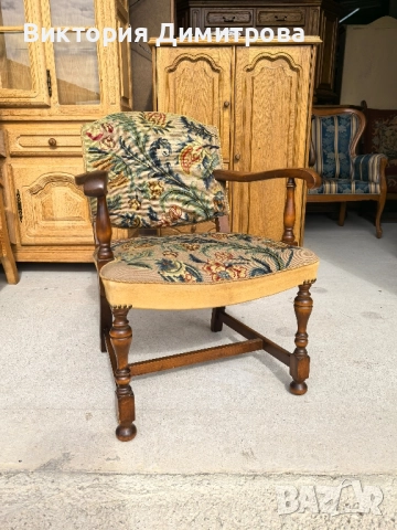 Ретро кресло - гоблен, снимка 10 - Дивани и мека мебел - 52081399