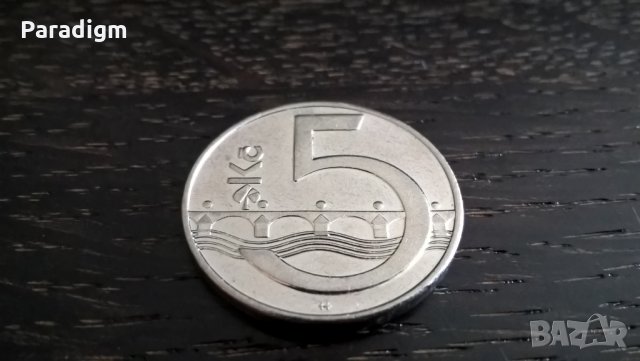 Монета - Чехия - 5 крони | 1993г., снимка 2 - Нумизматика и бонистика - 29336731