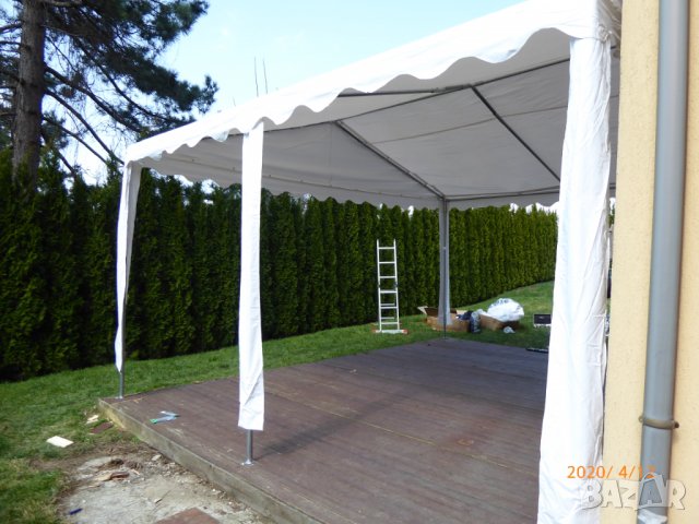 Професионална шатра за градината 5х4 м, 100% водоустойчива, снимка 4 - Градински мебели, декорация  - 29502736