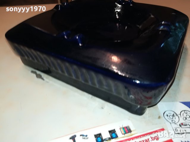 голям керамичен пепелник 20х20х6см 2305232108M, снимка 14 - Антикварни и старинни предмети - 40803504