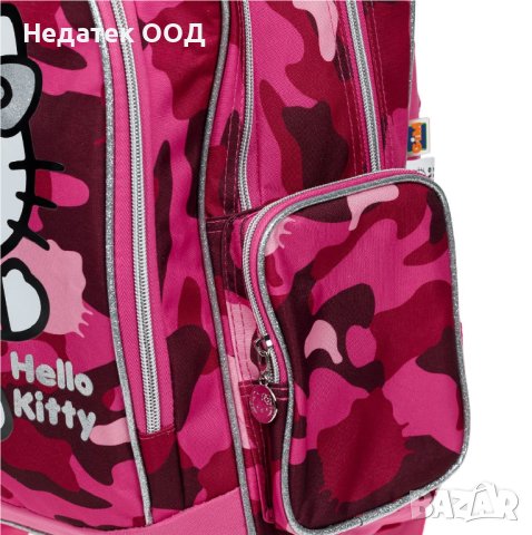 Ученическа раница с колелца, GIM, Hello Kitty, 34х15х50см, Розова, снимка 4 - Раници - 42084686