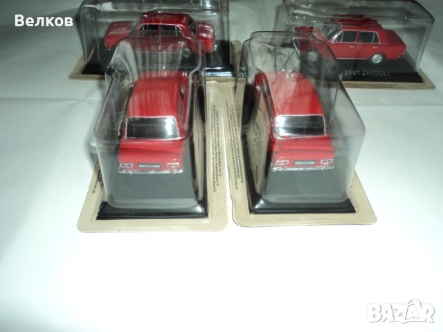 Метален модел на ВАЗ 2101 червена, Deagostini, Деагостини, снимка 4 - Колекции - 52892308