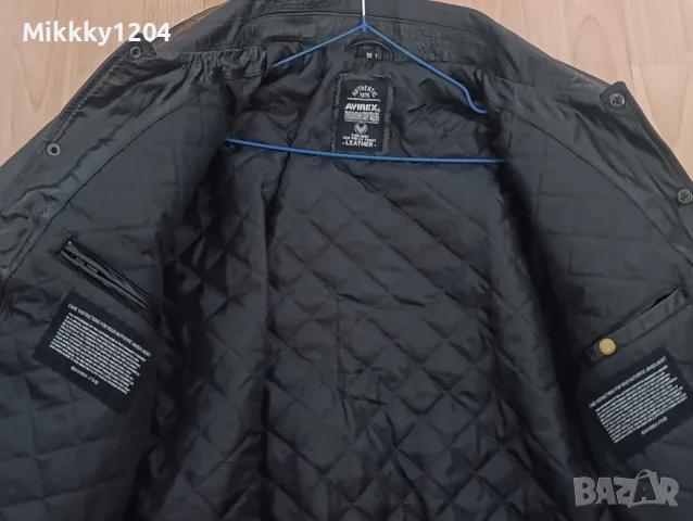 Кожено яке AVIREX , снимка 3 - Якета - 56543711