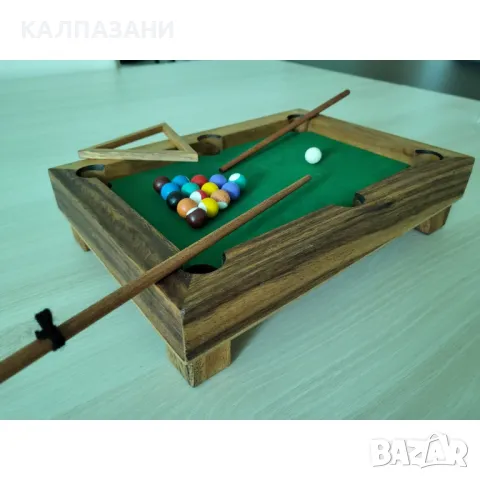 Настолен дървен билярд LG010, снимка 2 - Игри и пъзели - 50216868