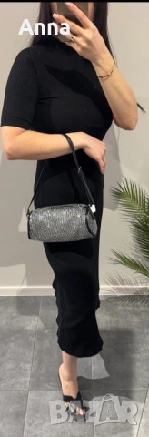 Рокля с поло яка. Стилна и удобна. Zara. Размери S-M👗🌸, снимка 3 - Рокли - 53912211