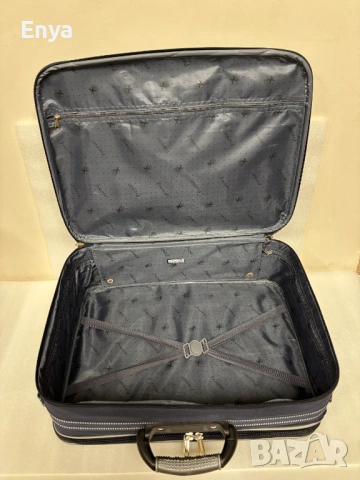 Комплект от два куфара с твърди стени - тъмносин цвят, снимка 3 - Куфари - 54125000