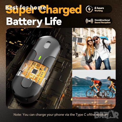 Безжичен микрофон Lavalier, снимка 3 - Микрофони - 51500971