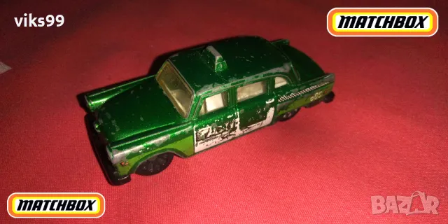 Matchbox 2003 Checker Cab Taxi - Мащаб 1:62, снимка 1
