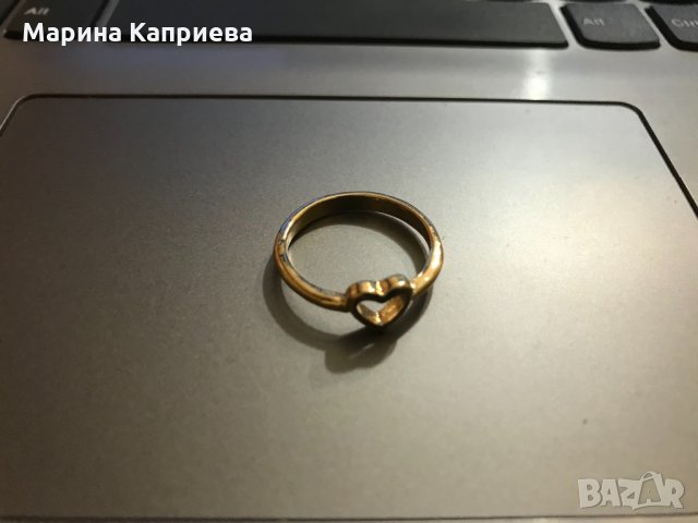 Пръстен “Сърце”. В наличност два цвята /А-40/, снимка 2 - Пръстени - 30922689