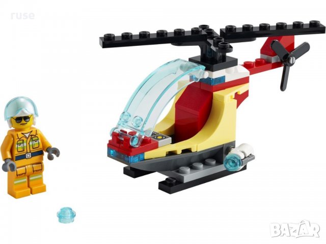 НОВИ! LEGO® 30566 City Пожарникарски хеликоптер , снимка 2 - Конструктори - 38573494