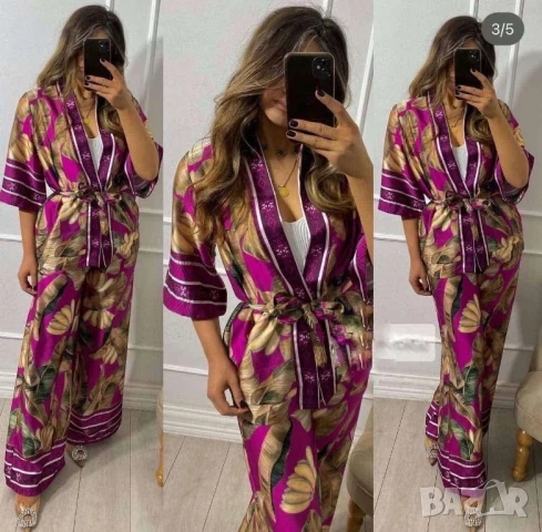 сатенени луксозни комплекти риза и панталон , снимка 7 - Комплекти - 50873330