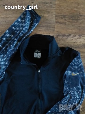 Nike Pro Women's Hyperwarm Half-Zip Dri-FIT - страхотна дамска блуза, снимка 5 - Спортни екипи - 30481487